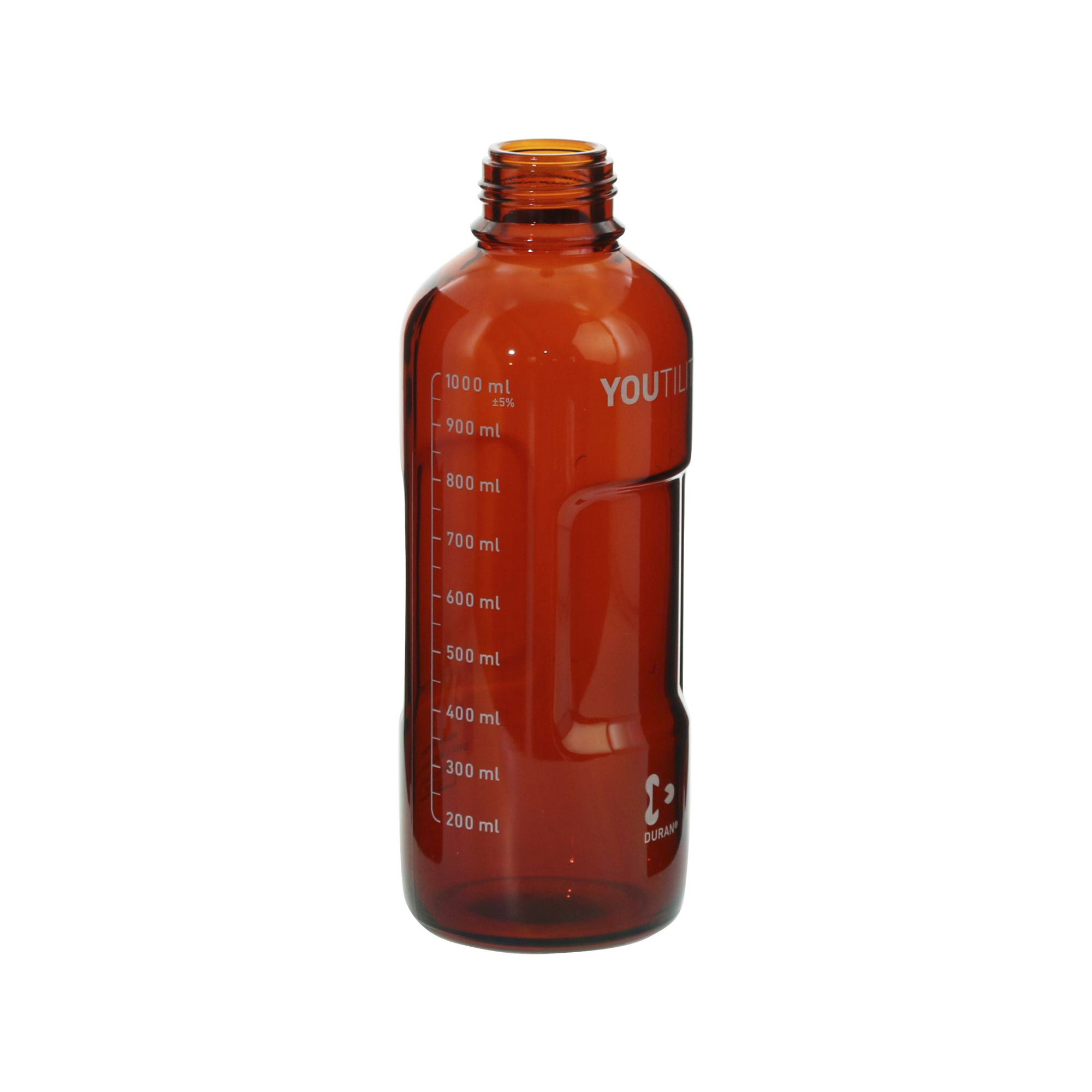 SIBATA柴田科學    實用型螺旋蓋瓶，棕色，125毫升，4瓶裝 017320-125A