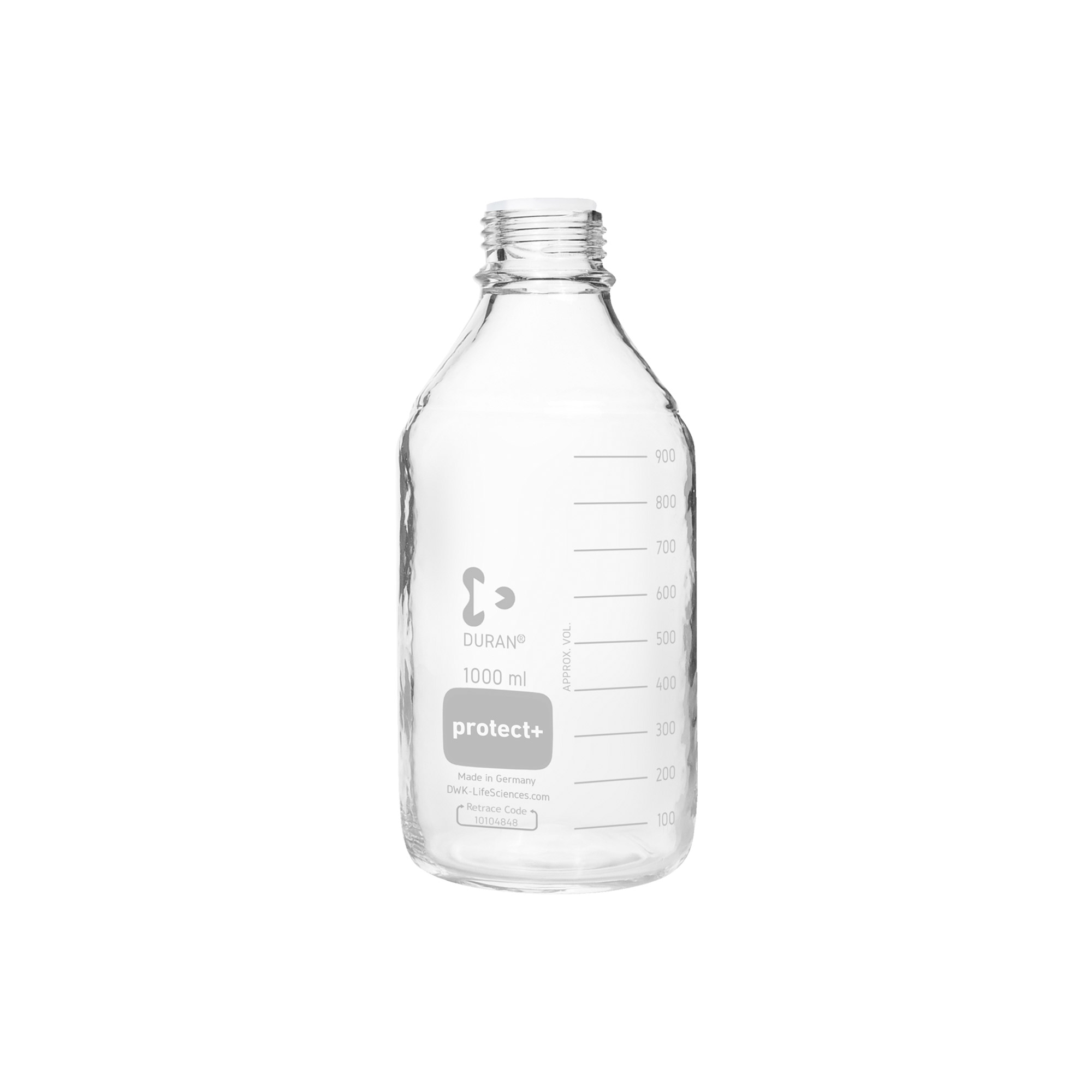 SIBATA柴田科學(xué)   Protect Plus涂層螺旋蓋瓶，僅瓶裝，500毫升，10瓶裝017580-500A