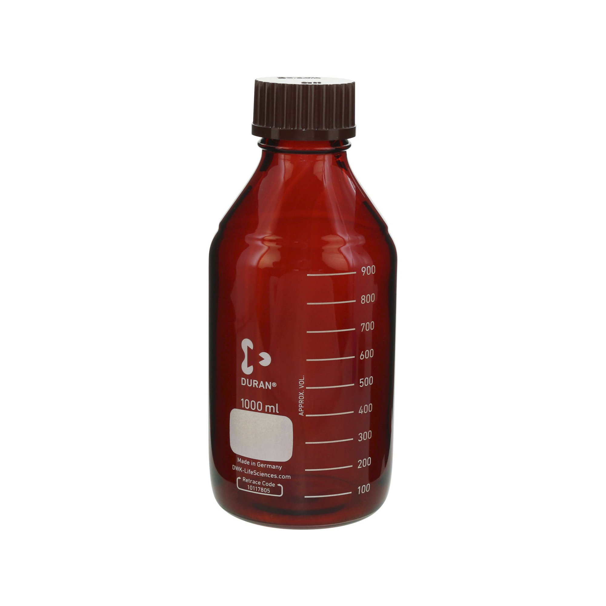 SIBATA柴田科學(xué)   耐熱螺旋蓋瓶，棕紅色，紅色瓶蓋，250毫升，10個(gè)裝017210-2501A