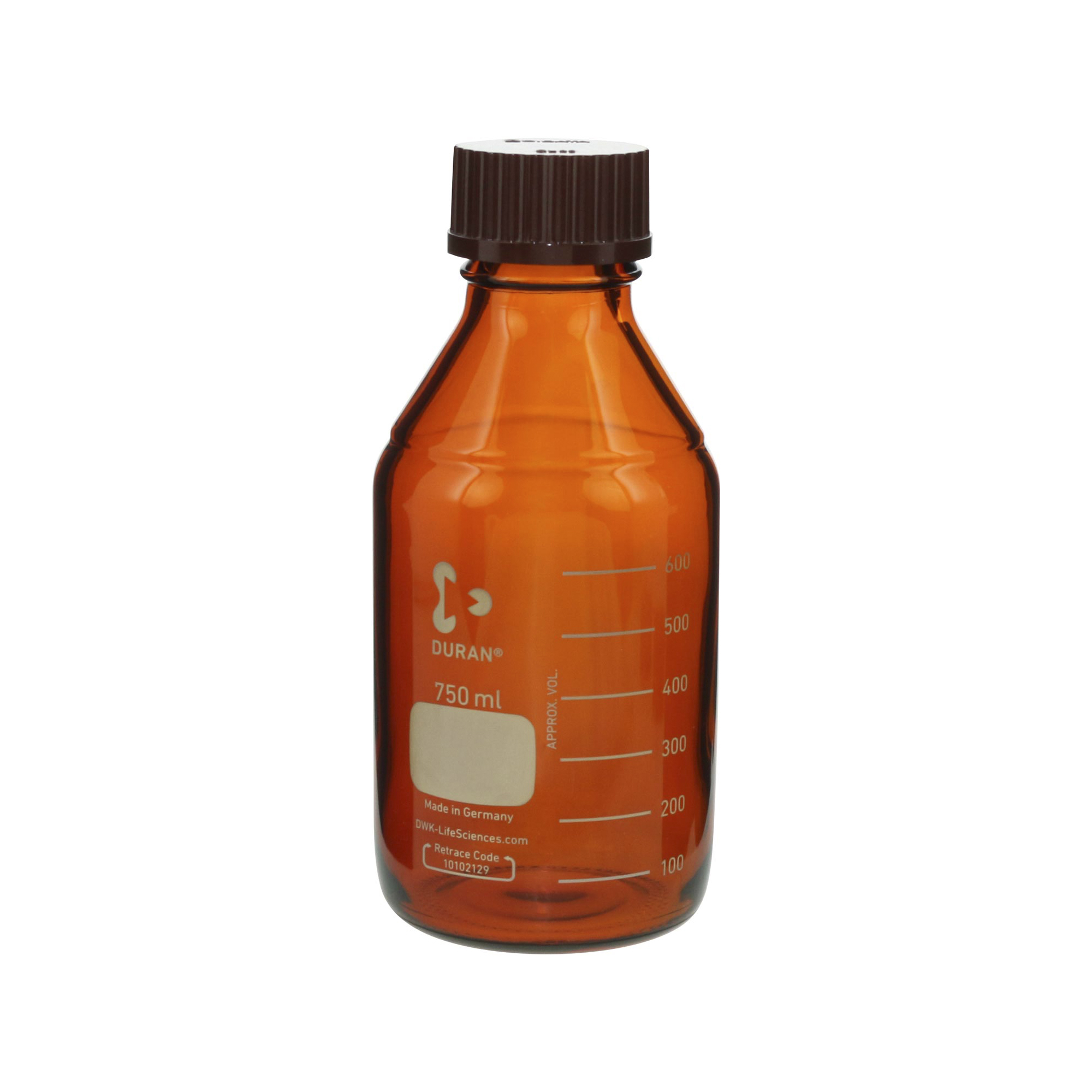 SIBATA柴田科學(xué)  耐熱螺旋蓋瓶，棕紅色，紅色瓶蓋，750毫升，10個(gè)裝017210-7501A