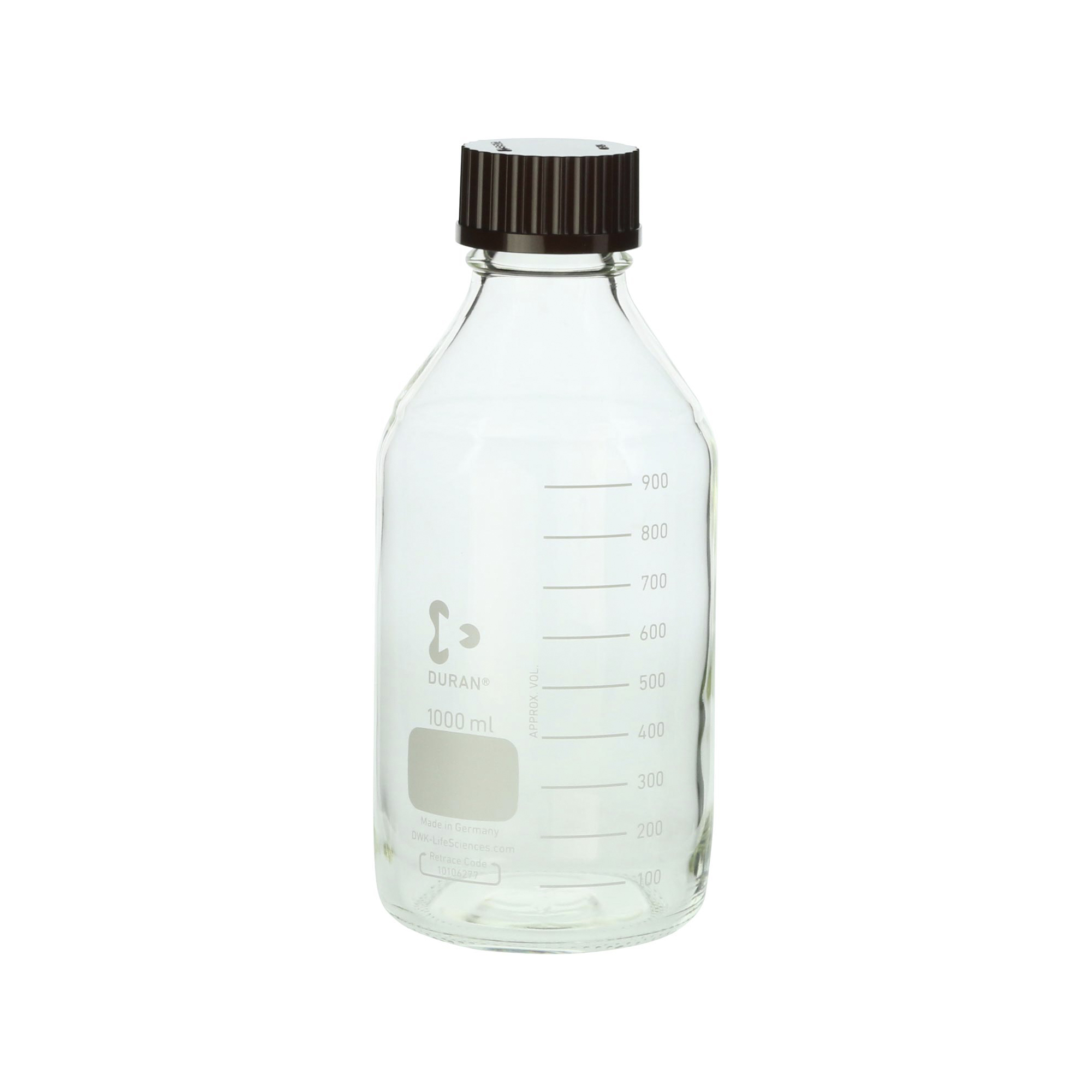 SIBATA柴田科學(xué)  耐熱螺旋蓋瓶，紅色瓶蓋，1000毫升，10個裝017200-10001A
