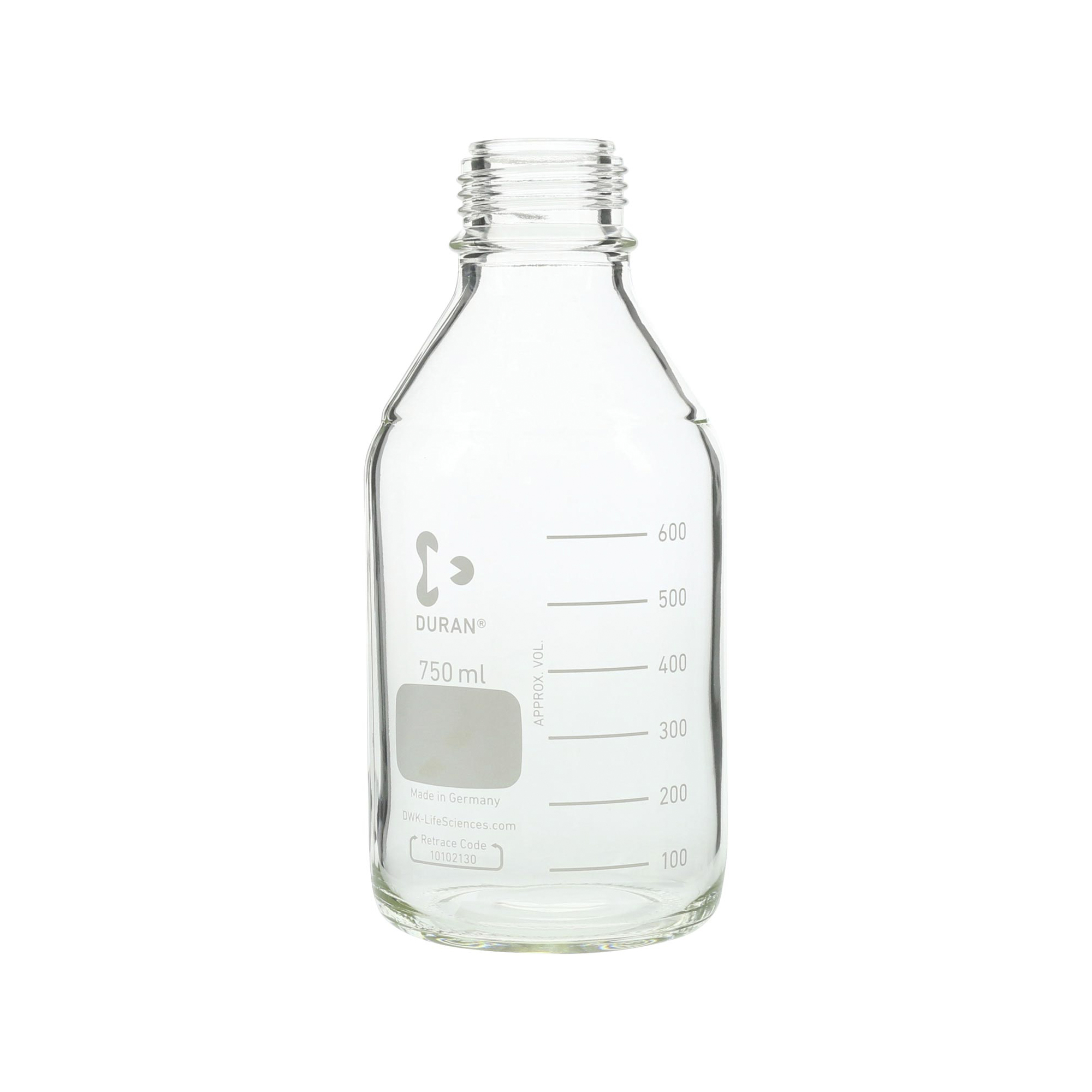 SIBATA柴田科學(xué)   耐熱螺旋蓋瓶，僅瓶子，750毫升，10個(gè)裝017200-7505A