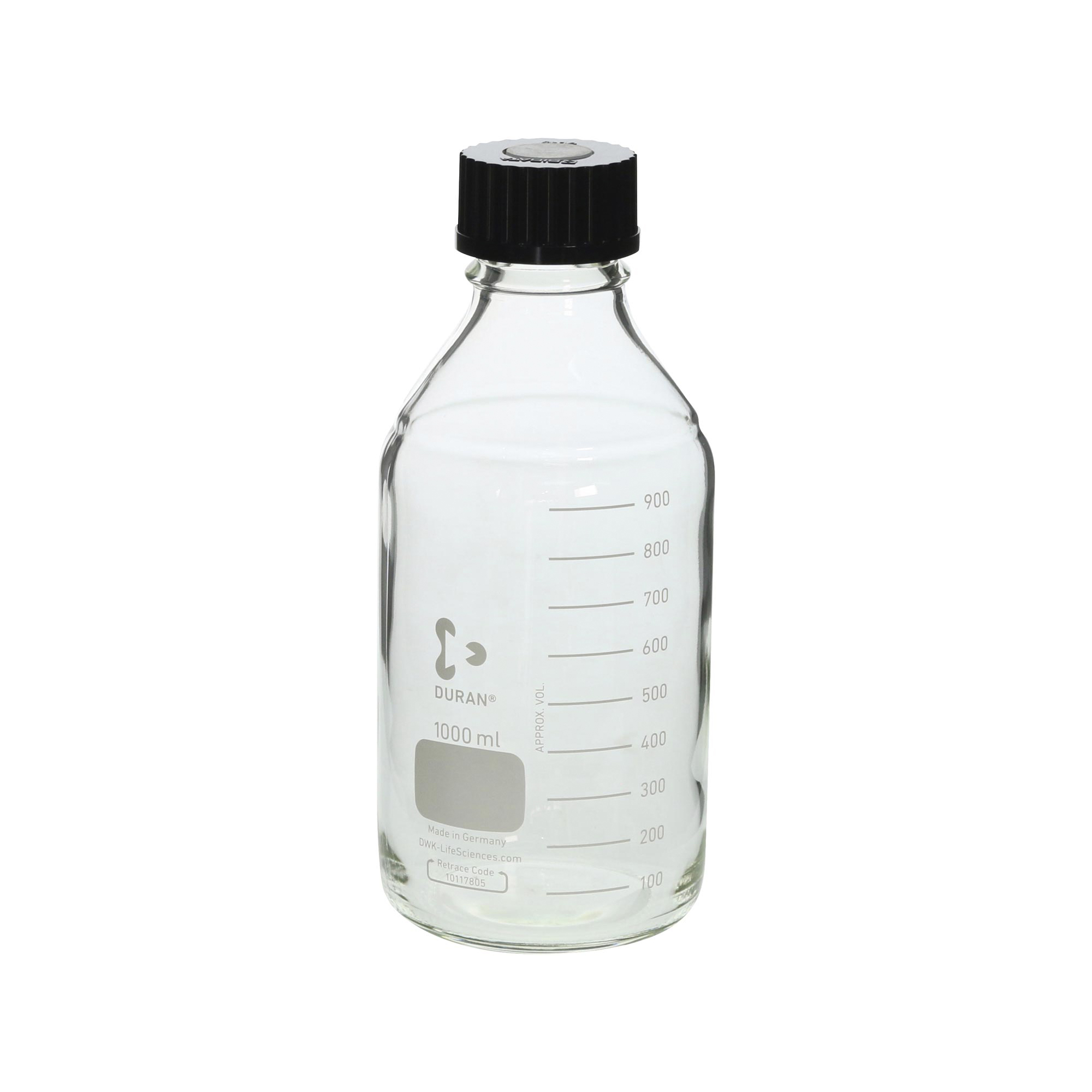 SIBATA柴田科學(xué)   發(fā)酵罐用螺旋蓋瓶，1000毫升，10個(gè)裝 016060-10002A